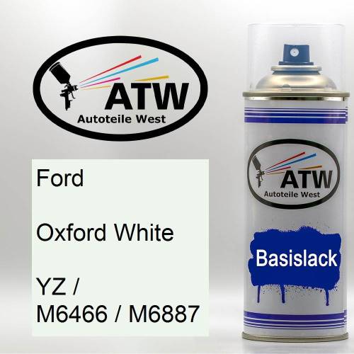 Ford, Oxford White, YZ / M6466 / M6887: 400ml Sprühdose, von ATW Autoteile West.